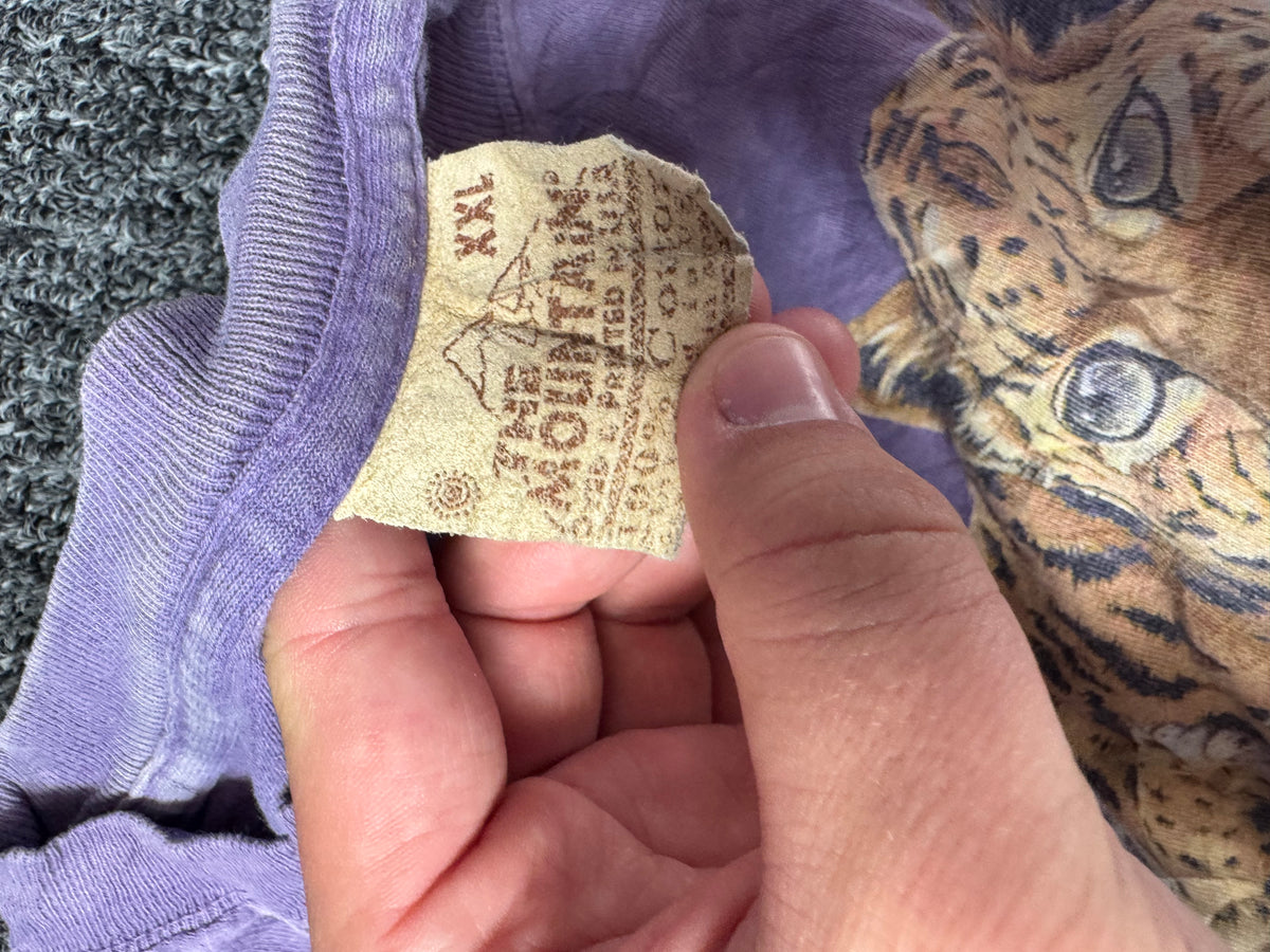 Purple The Mountain Nature Tiger Shirt (2XL)