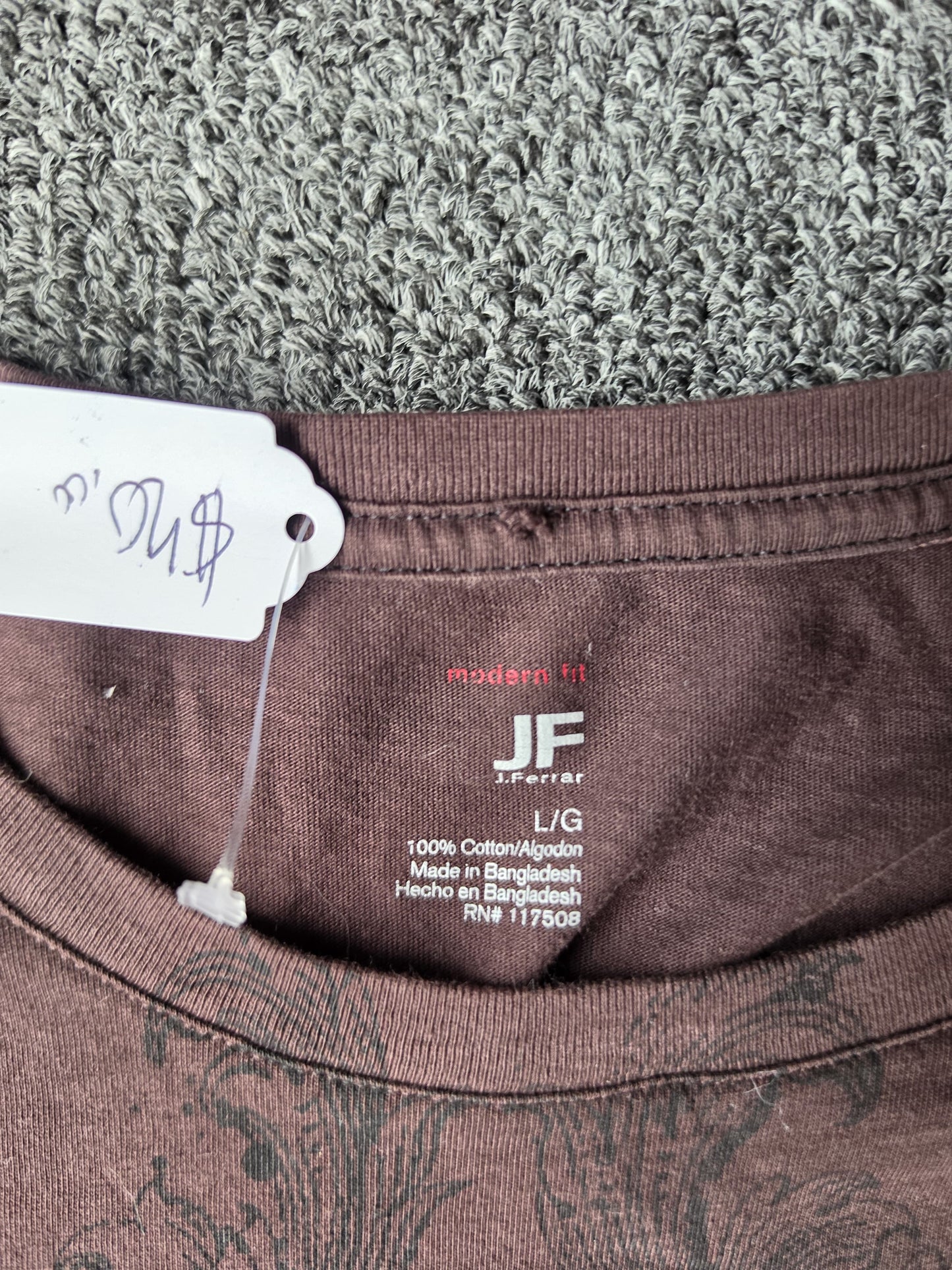 Brown Y2K Cross Wings Shirt JF (L)