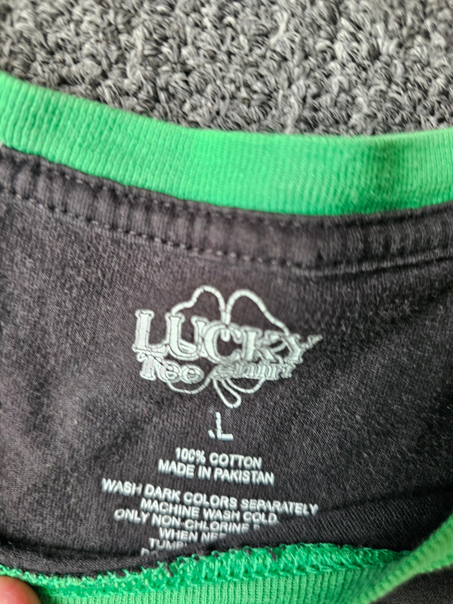 Lucky Y2K/Grunge Luck Of The Irish Tee (L)