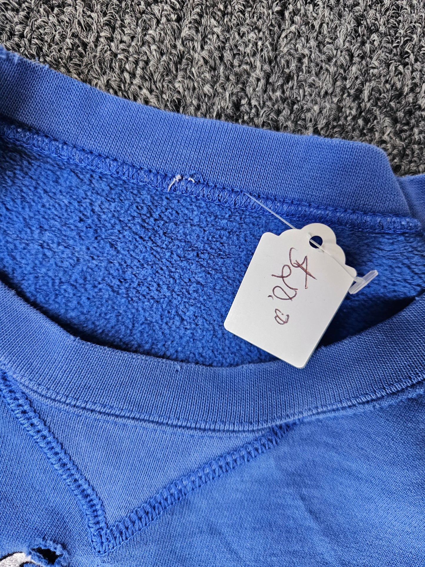 Mickey Mouse & Friends Embroidered Walt Disney Blue Crew (M)