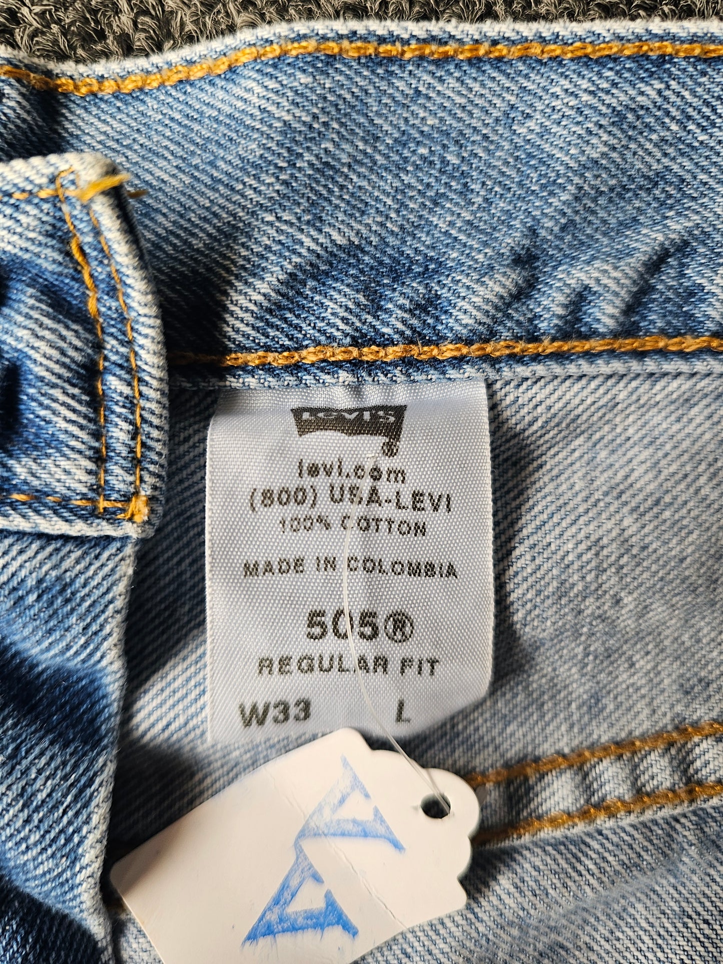 Levis 505 Faded Denim Jorts (33)
