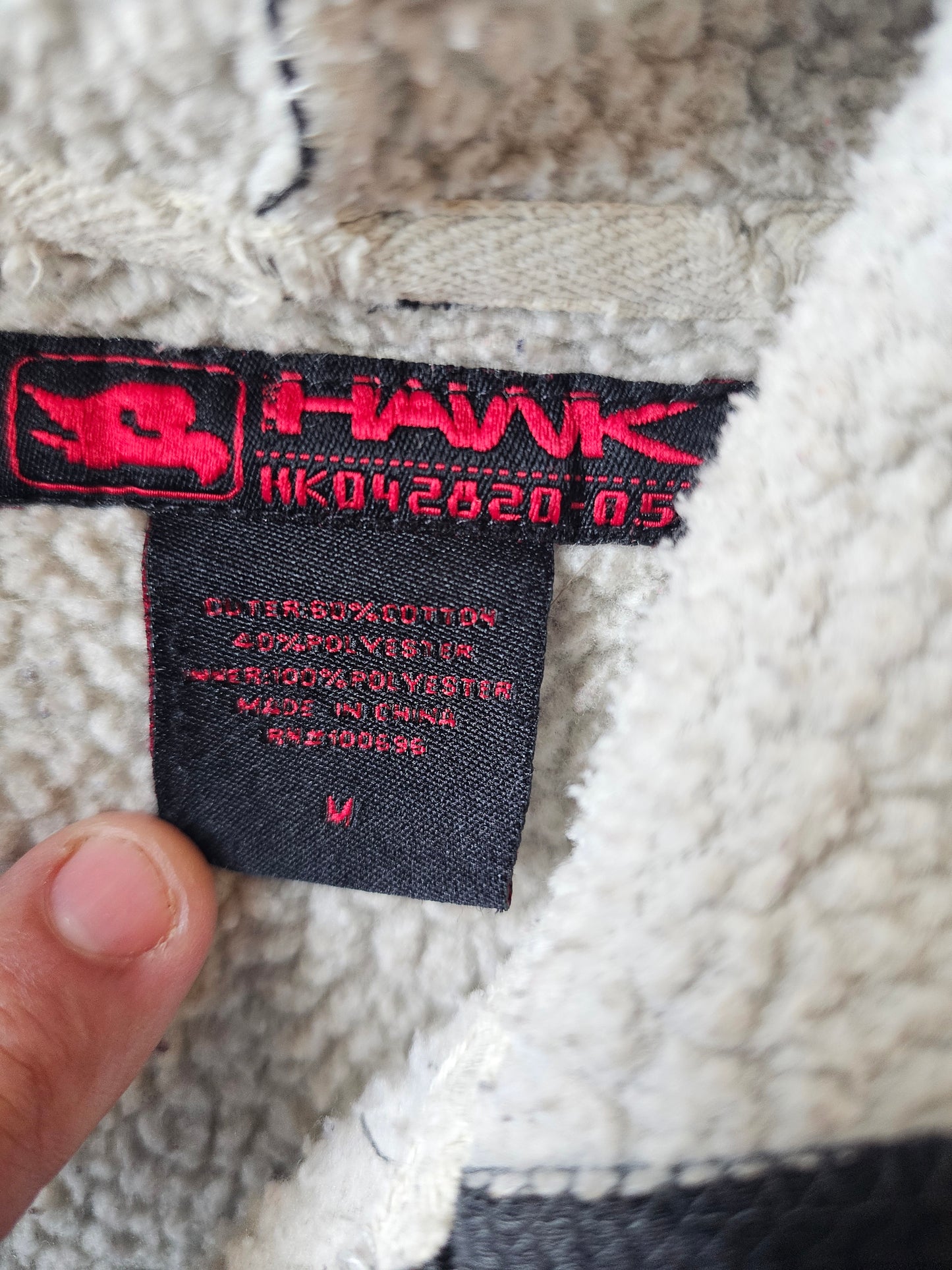 Tony Hawk Y2K Checkered & Distressed Zip Up Hoody (M)