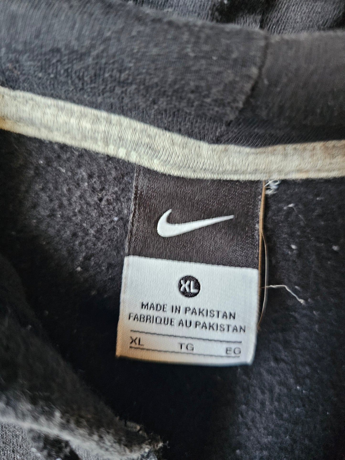 Nike Faded Black Zip Up Hoody (XL)