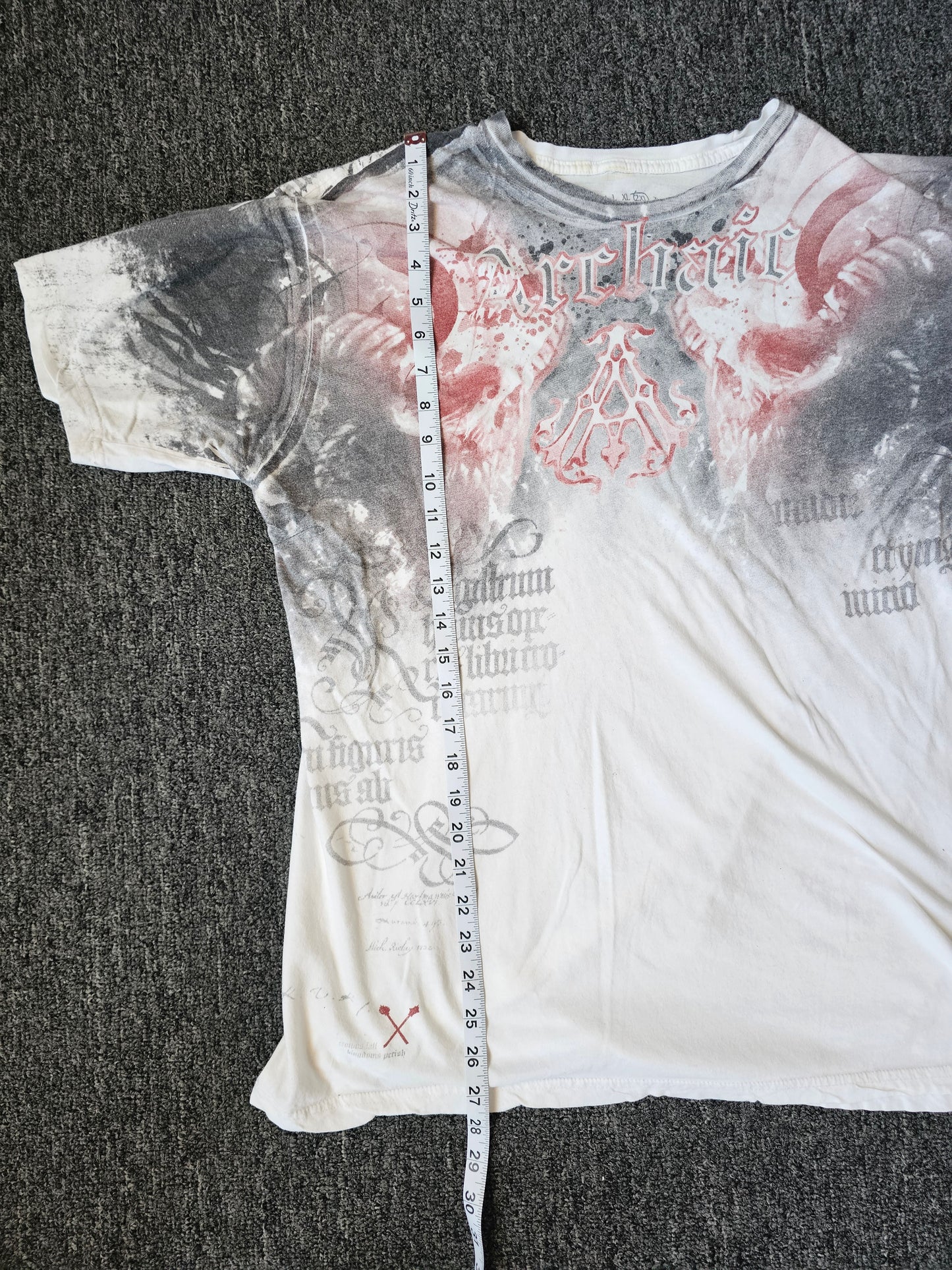 Archaic Skulls Y2K AOP Tee (2XL - fits like XL)