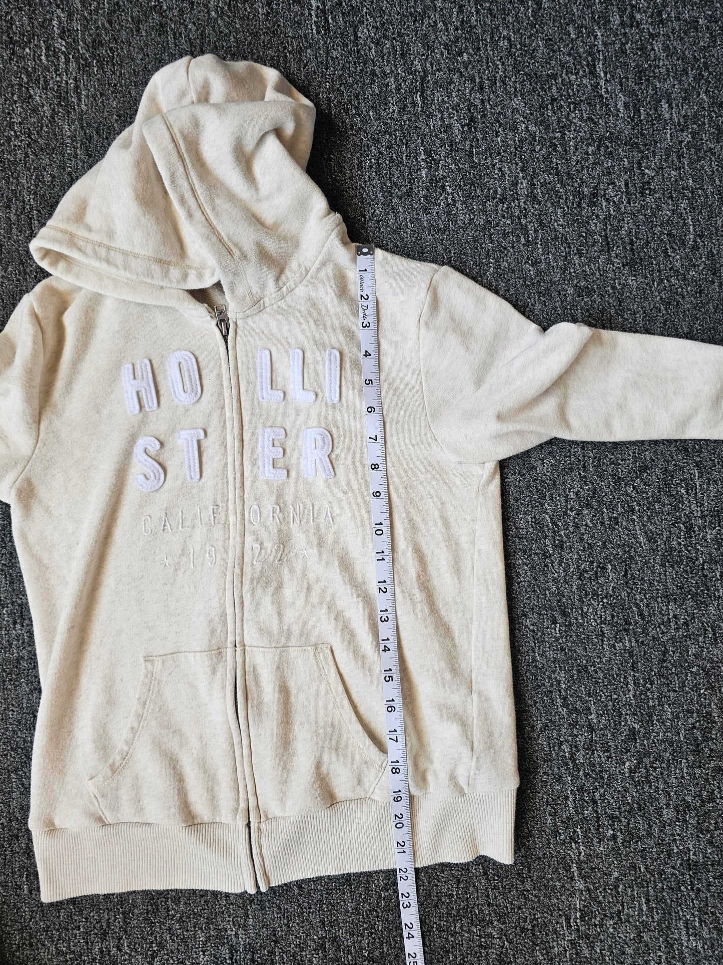 Hollister Embroidered Surf Zip Up (S)
