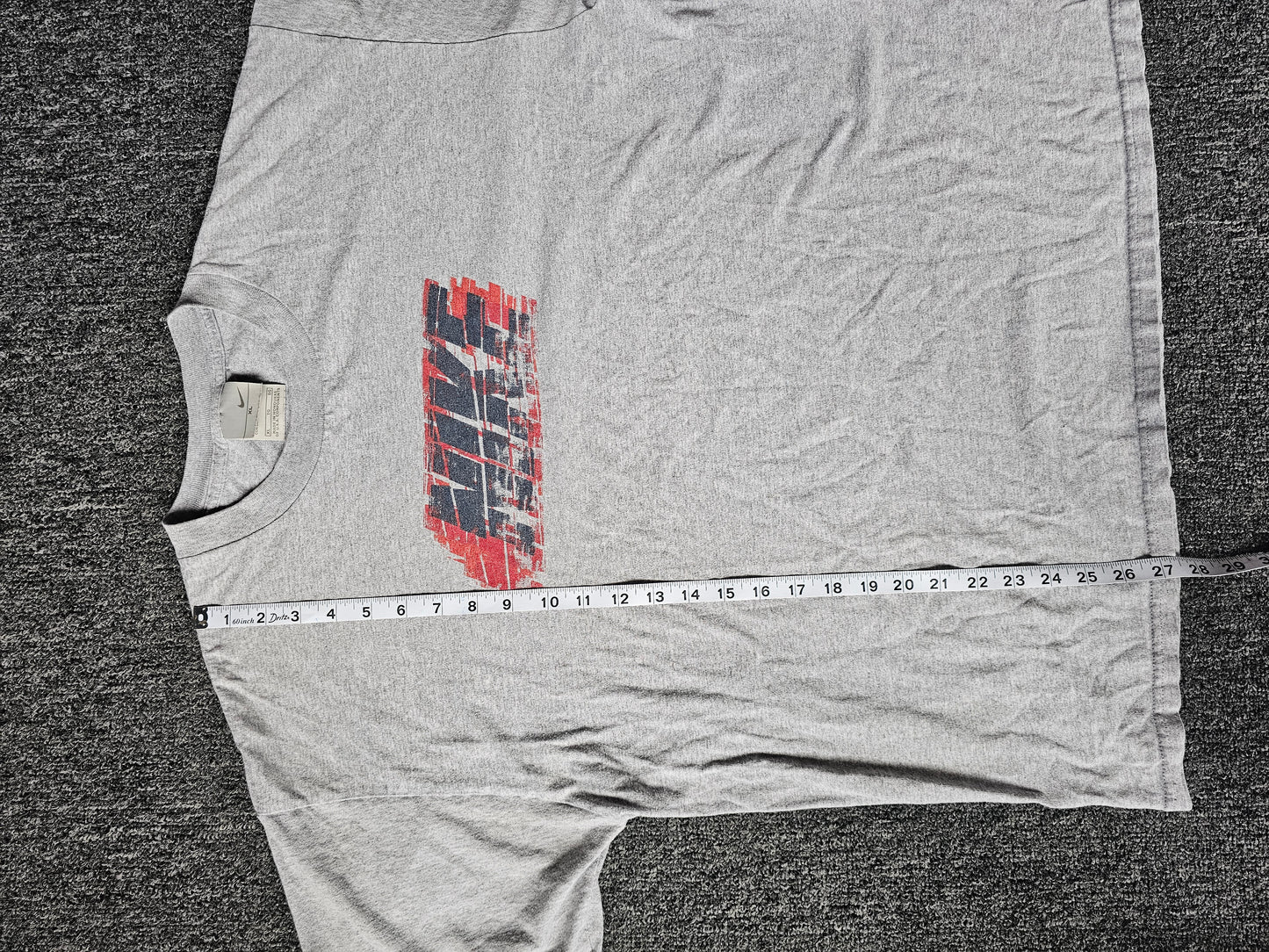 Nike Red Logo 2000s Tee (XL)