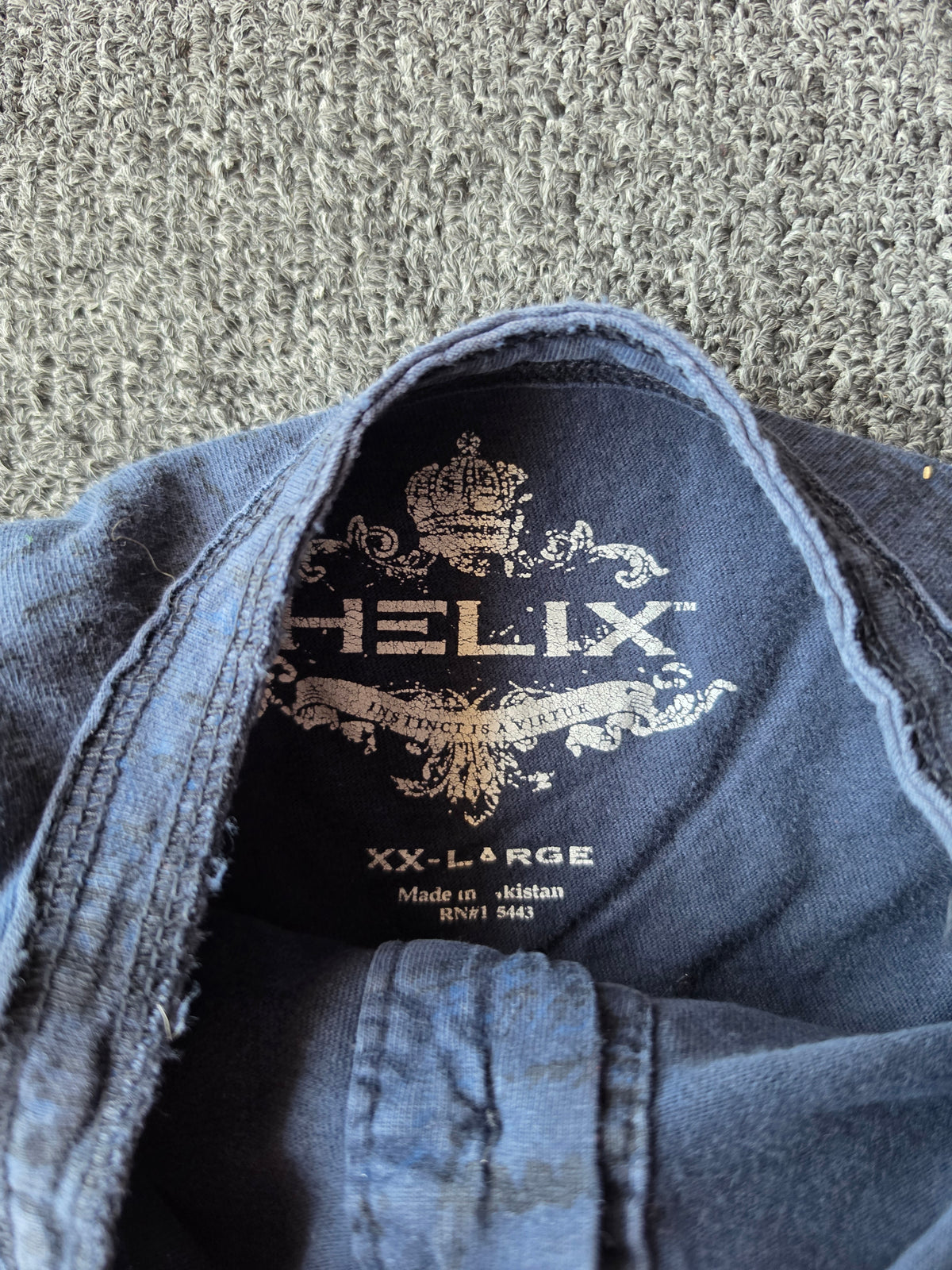 Helix Y2k Quarter Button Up Tee (XL)
