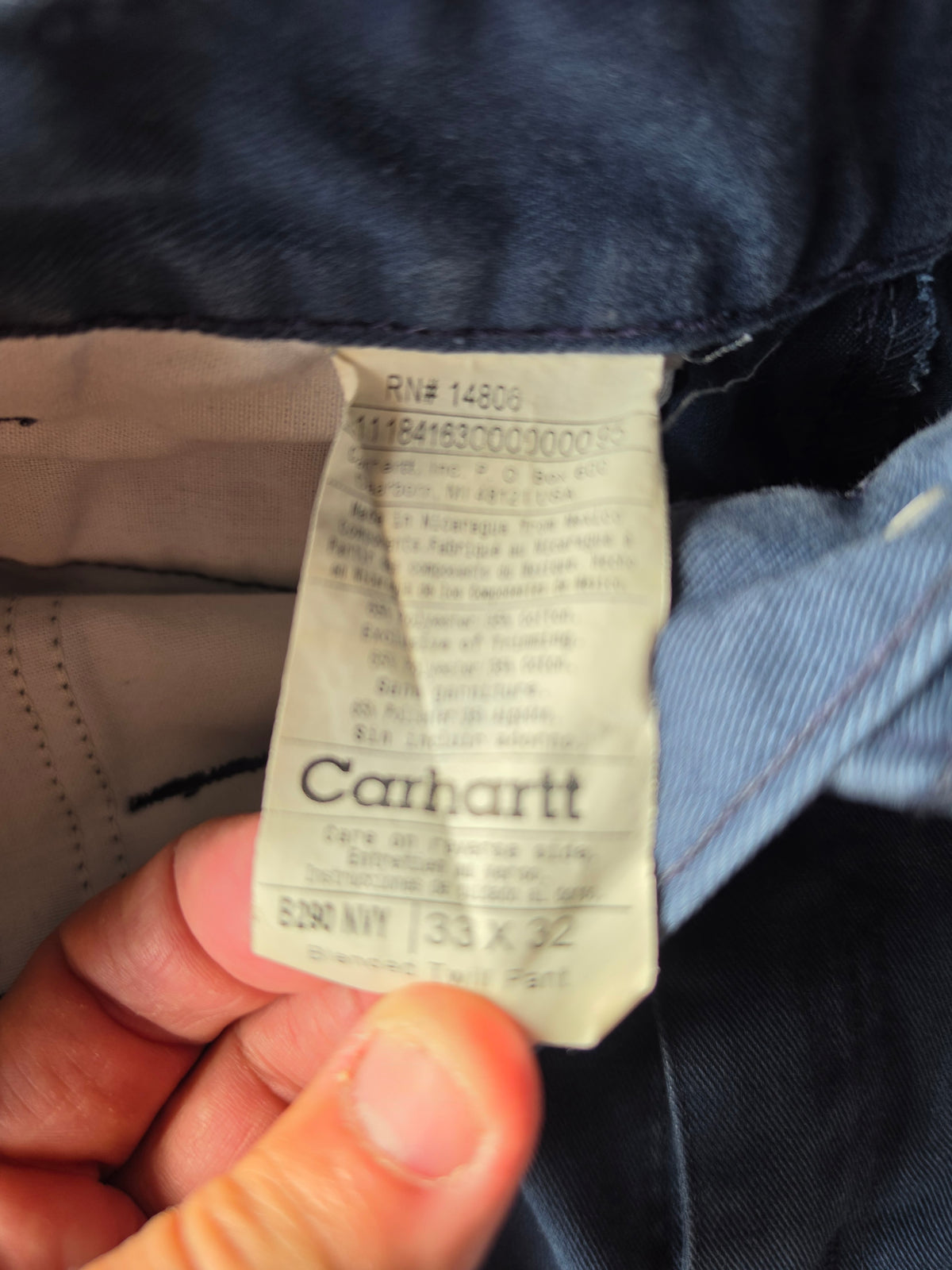 Carhartt Blue Pants (33/32)