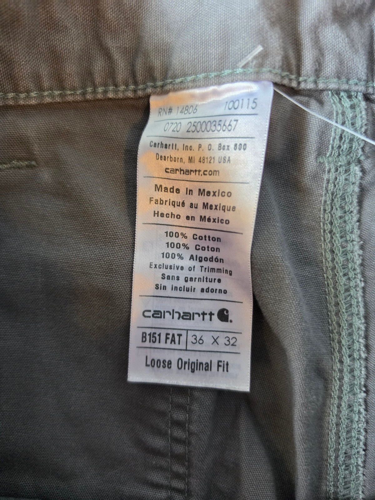 Medium Brown Carhartt Pants (36/32)