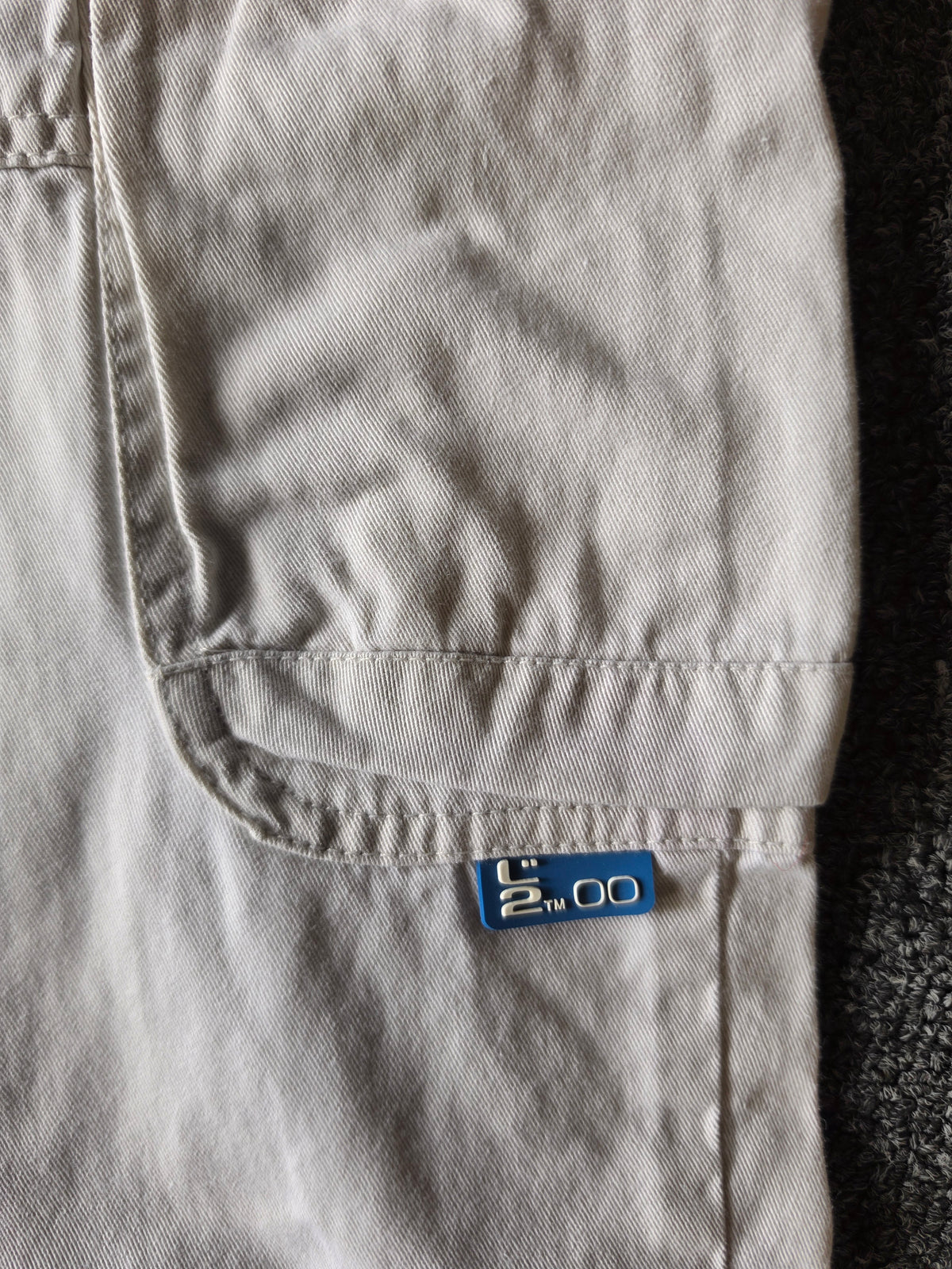 L2 2001 Y2K White Baggy Jeans (32/34)