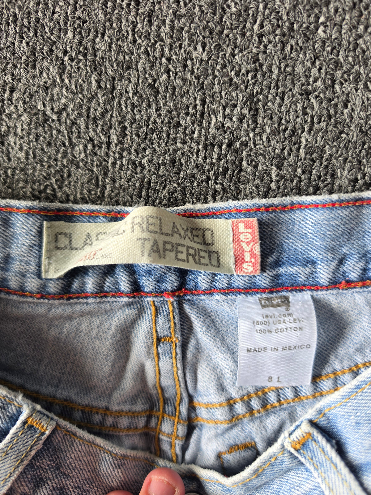 Levis 550 Relaxed Fit Denim Jeans (29/28)