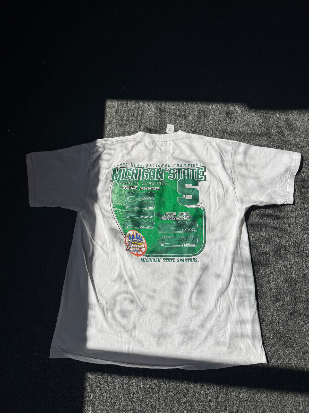 White 2000 Michigan State University Champion Shirt (XL)