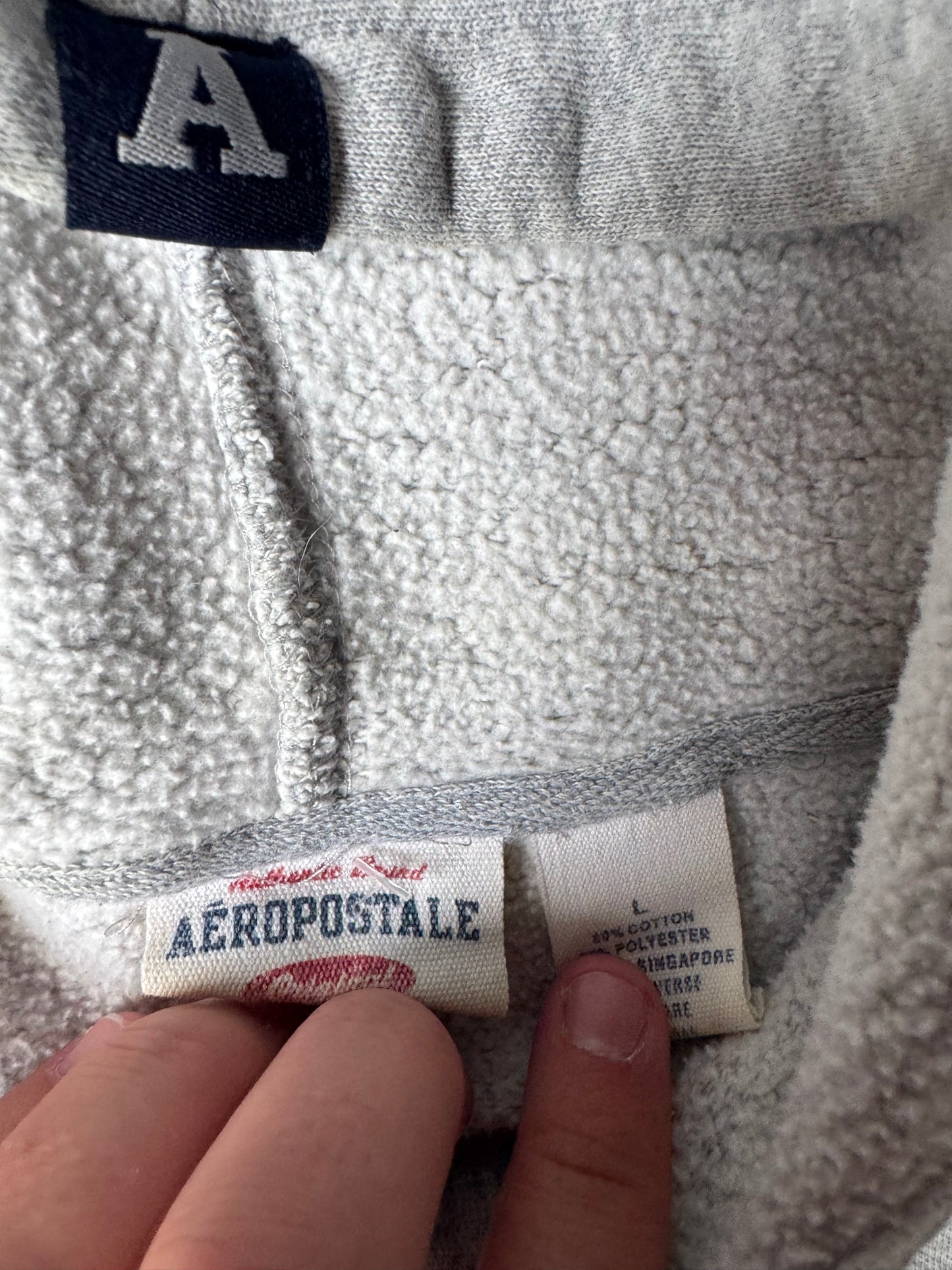 Grey Bulldog Aeropostale Hoodie (L)