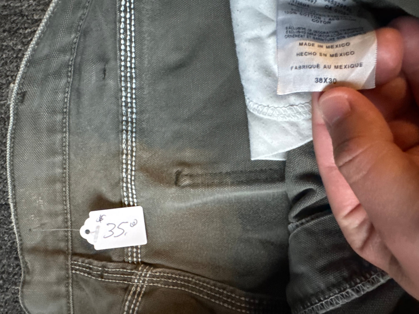 Forest Green Dickies Carpenter Jeans (38x30)