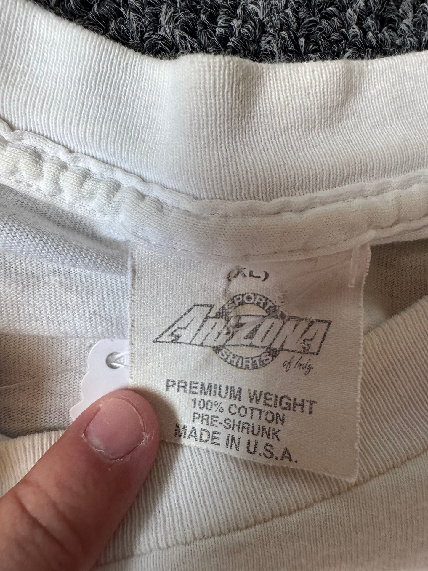 White 90s Thunder Through The Plains Racing Shirt (XL)