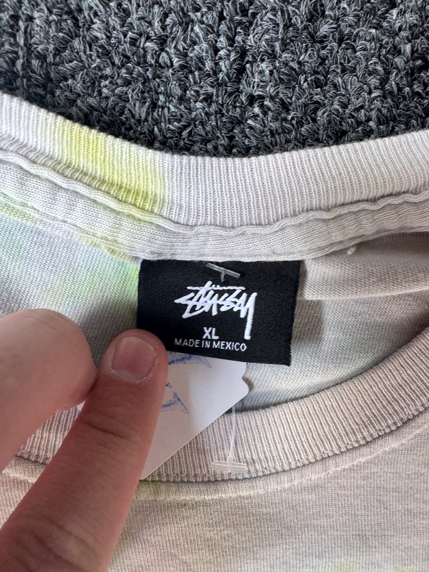 Tie Dye Stussy Skate Shirt (XL)