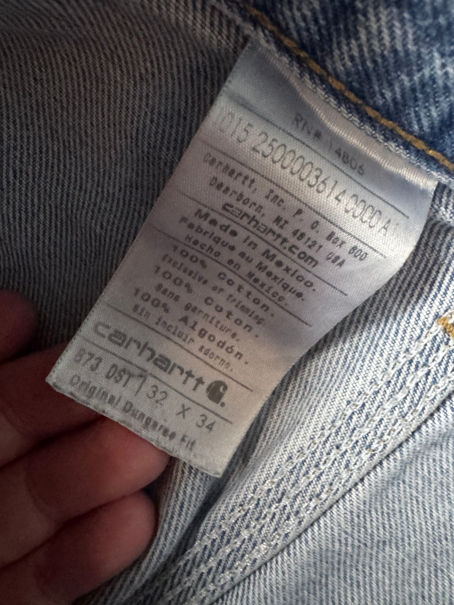 Denim Carhartt Double Knee Jeans (32x34)