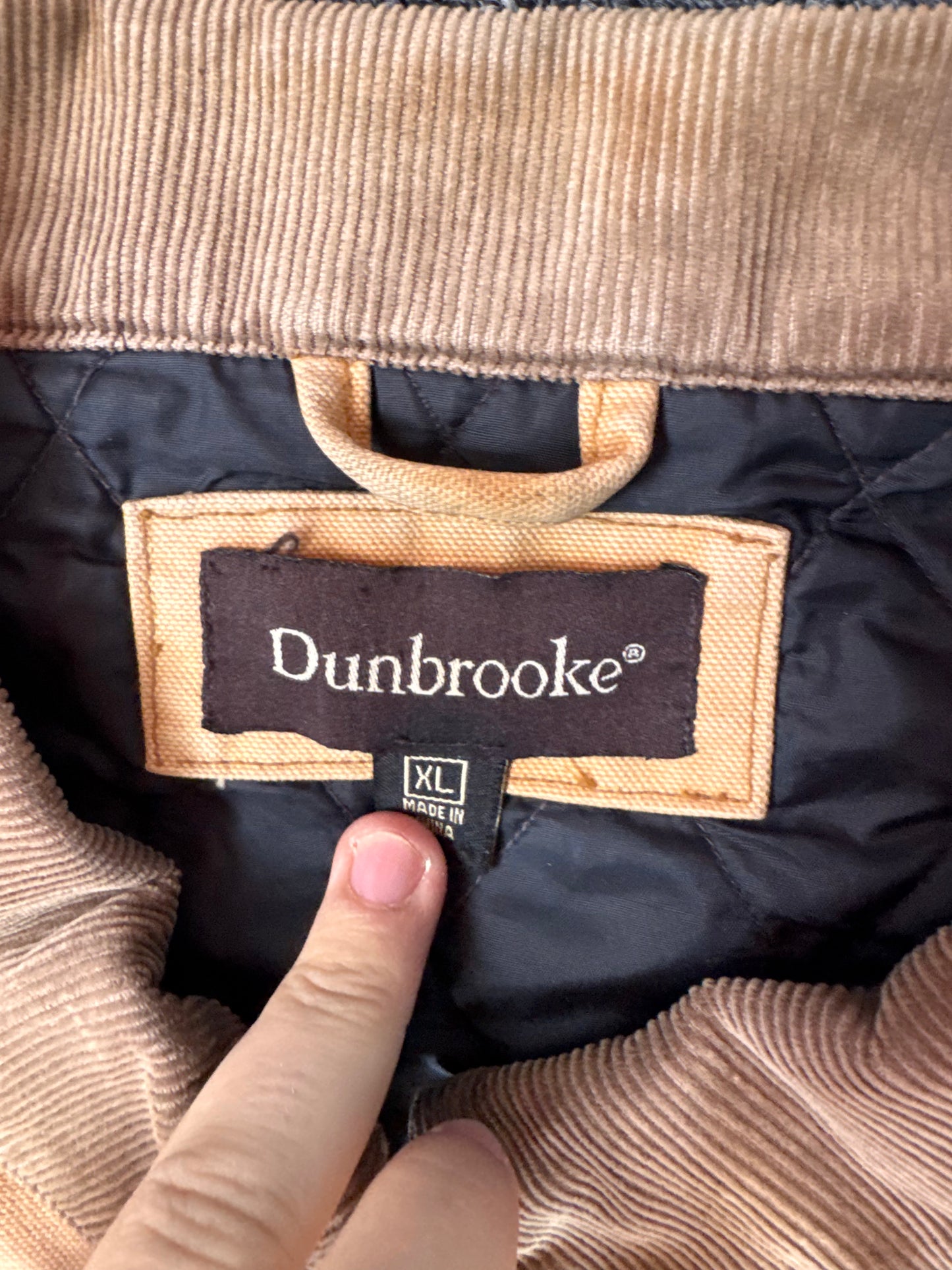 Tan Faded Distressed Dunbrooke Detroit Jacket (XL)