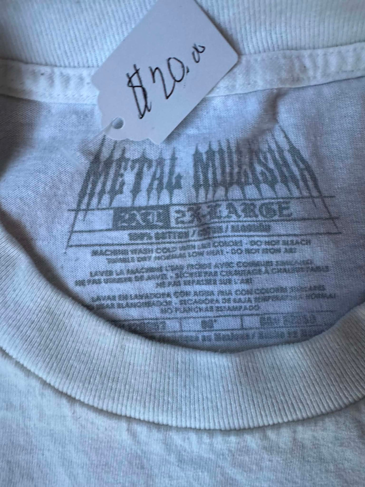 Metal Mulisha Y2K White Tee (2XL)