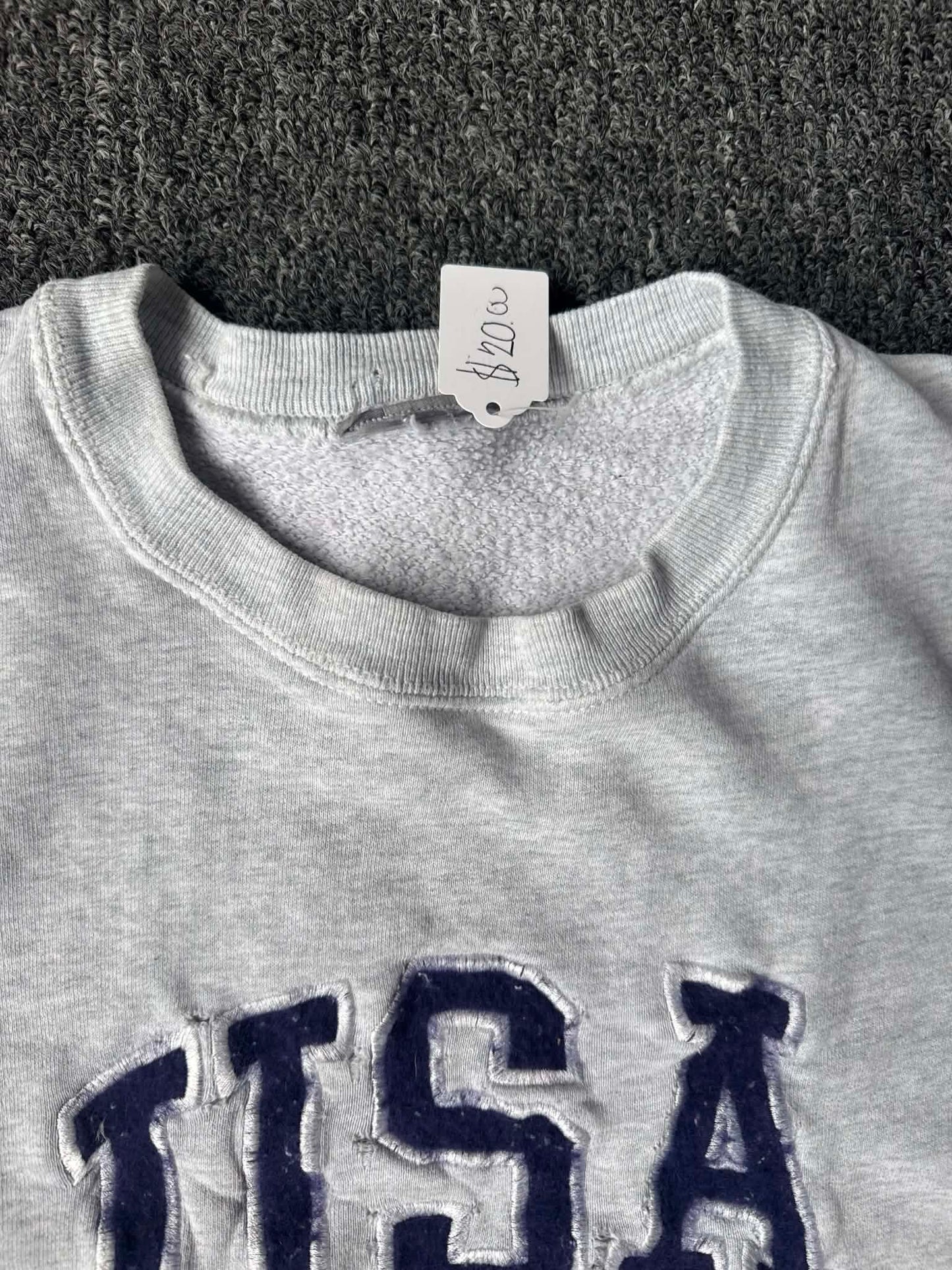 USA Embroidered Crew (XL)