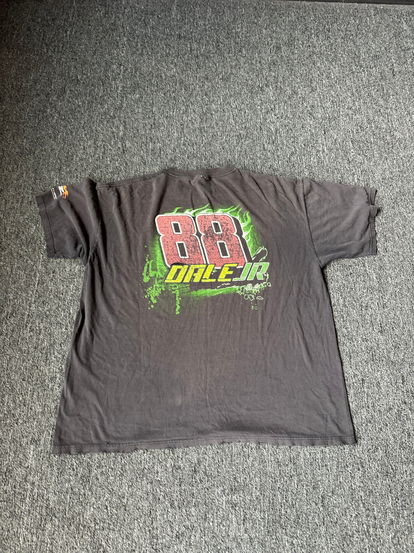 Black Y2K Dale Jr Mountain Dew NASCAR Shirt (XXL)