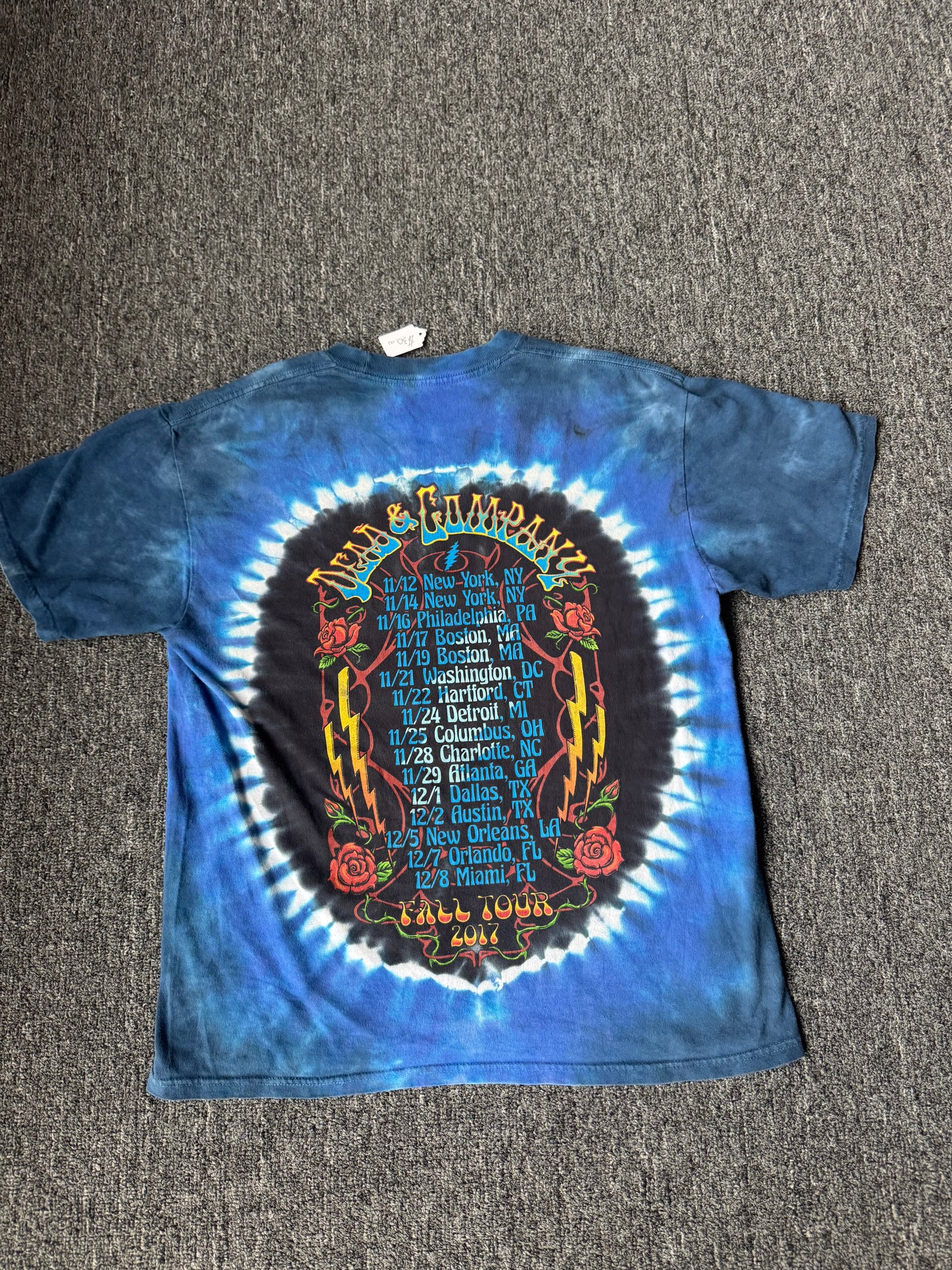 Blue Tie Dye Grateful Dead Shirt (L)
