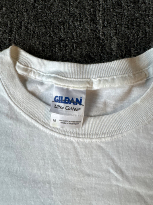 White Y2K Affliction Style Shirt (L)