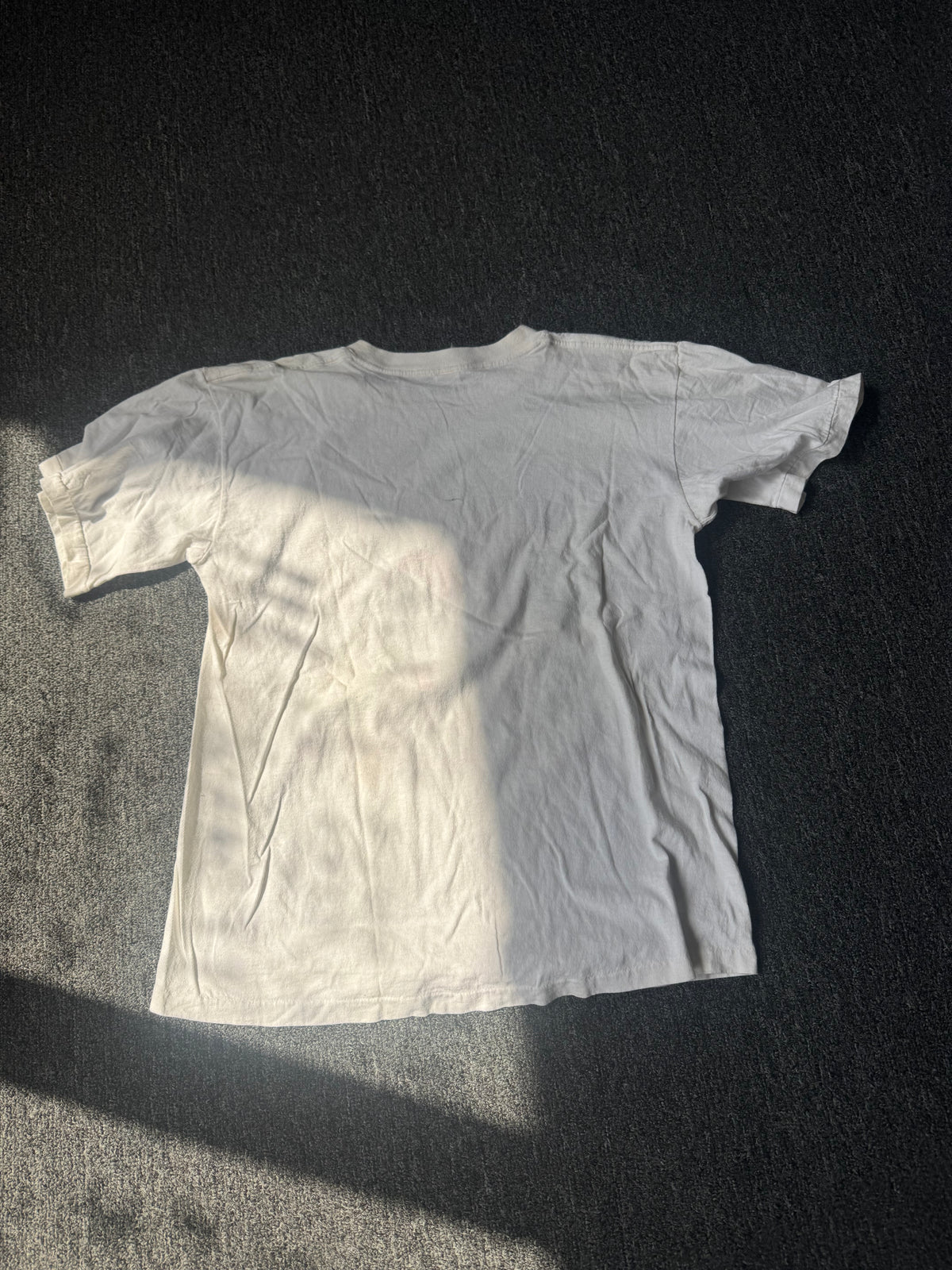 White 90s Chicago Blackhawks NHL Shirt (L)