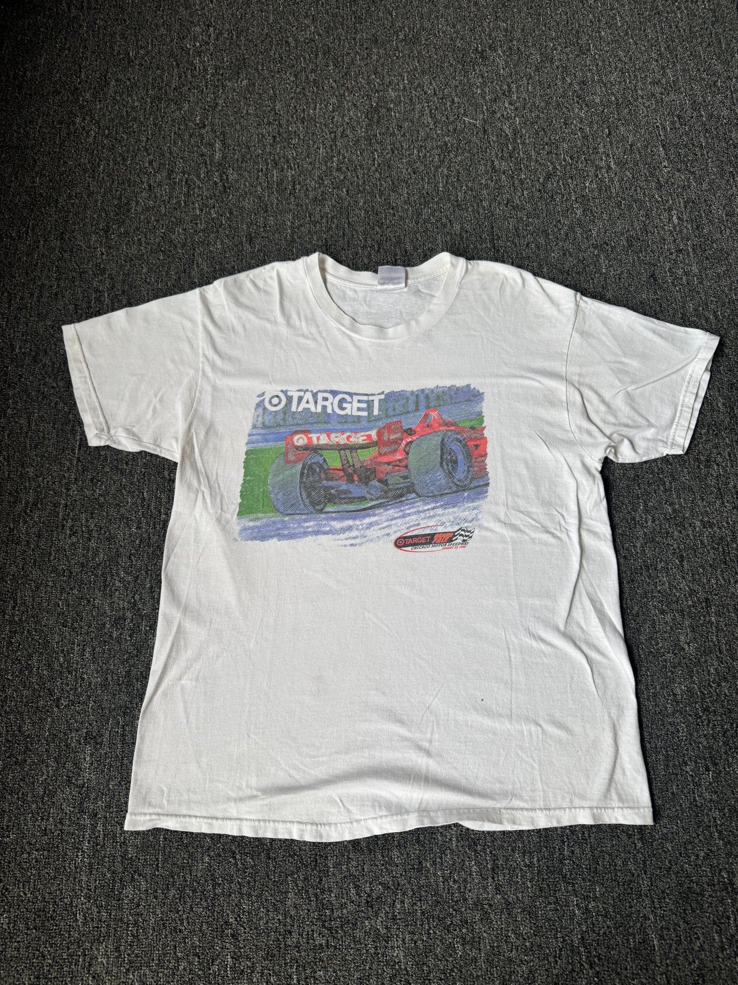White Target NASCAR Shirt (L)