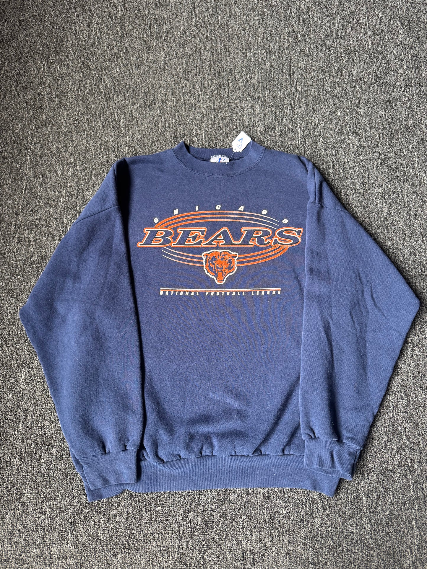 Navy 90s Chicago Bears Logo 7 Crewneck (XL)