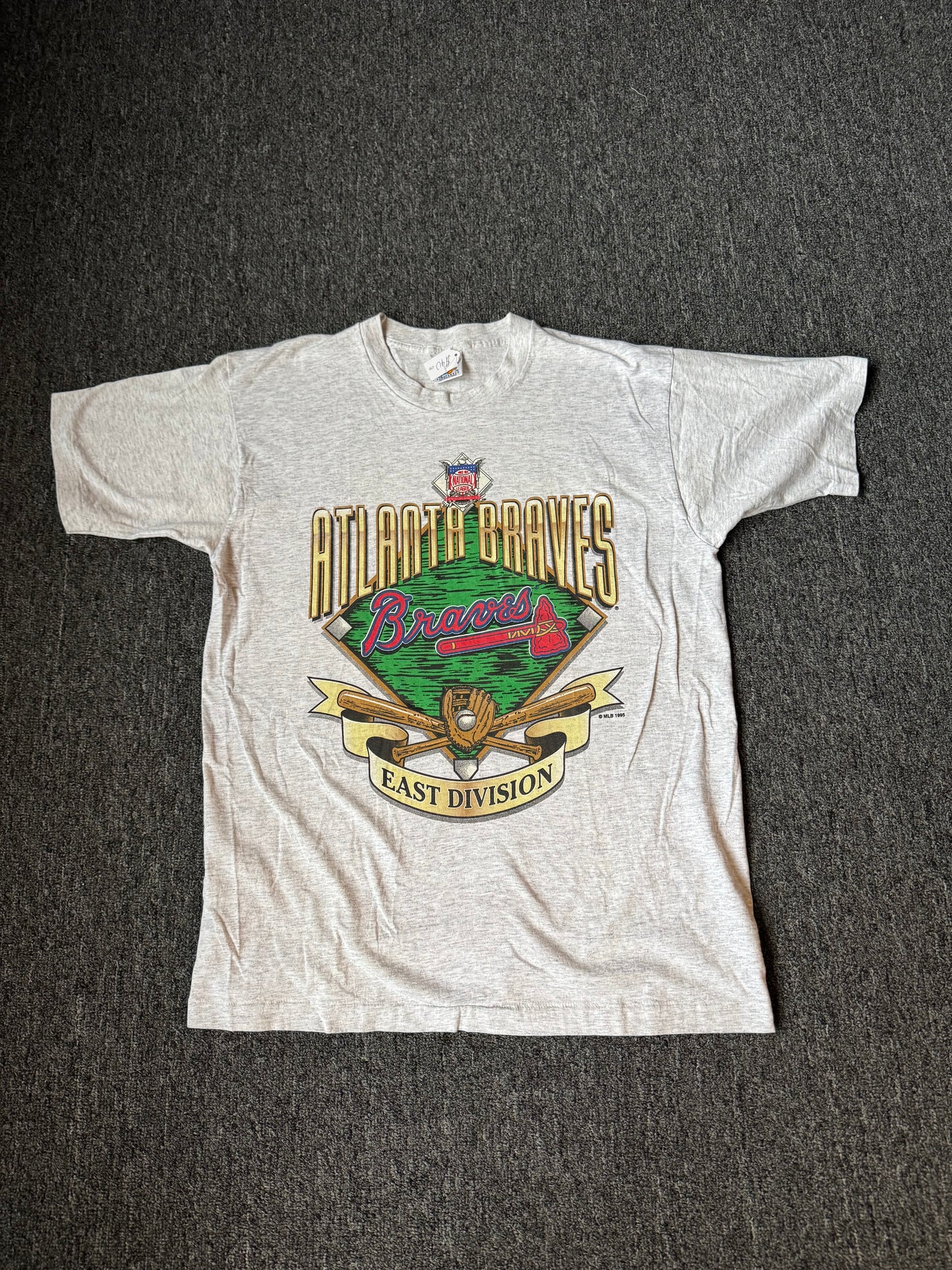90s Grey MLB Atlanta Braves Shirt (XL)
