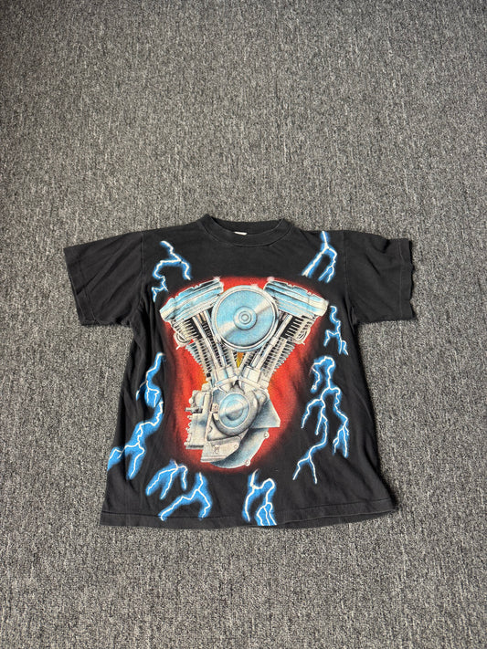 Black Lightning American Thunder Engine AOP Shirt (M)