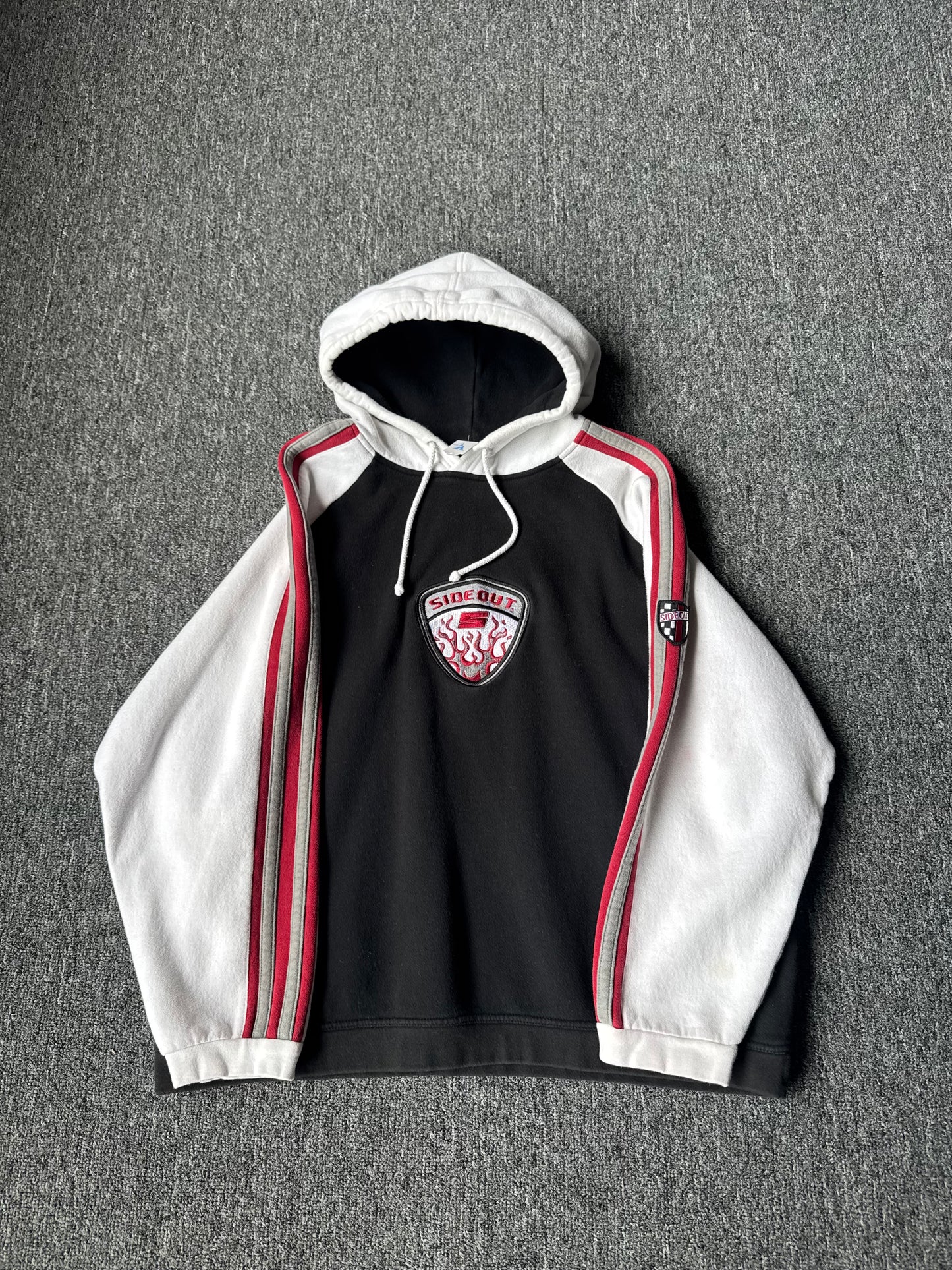 Y2K Sideout Flame Hoodie (M)