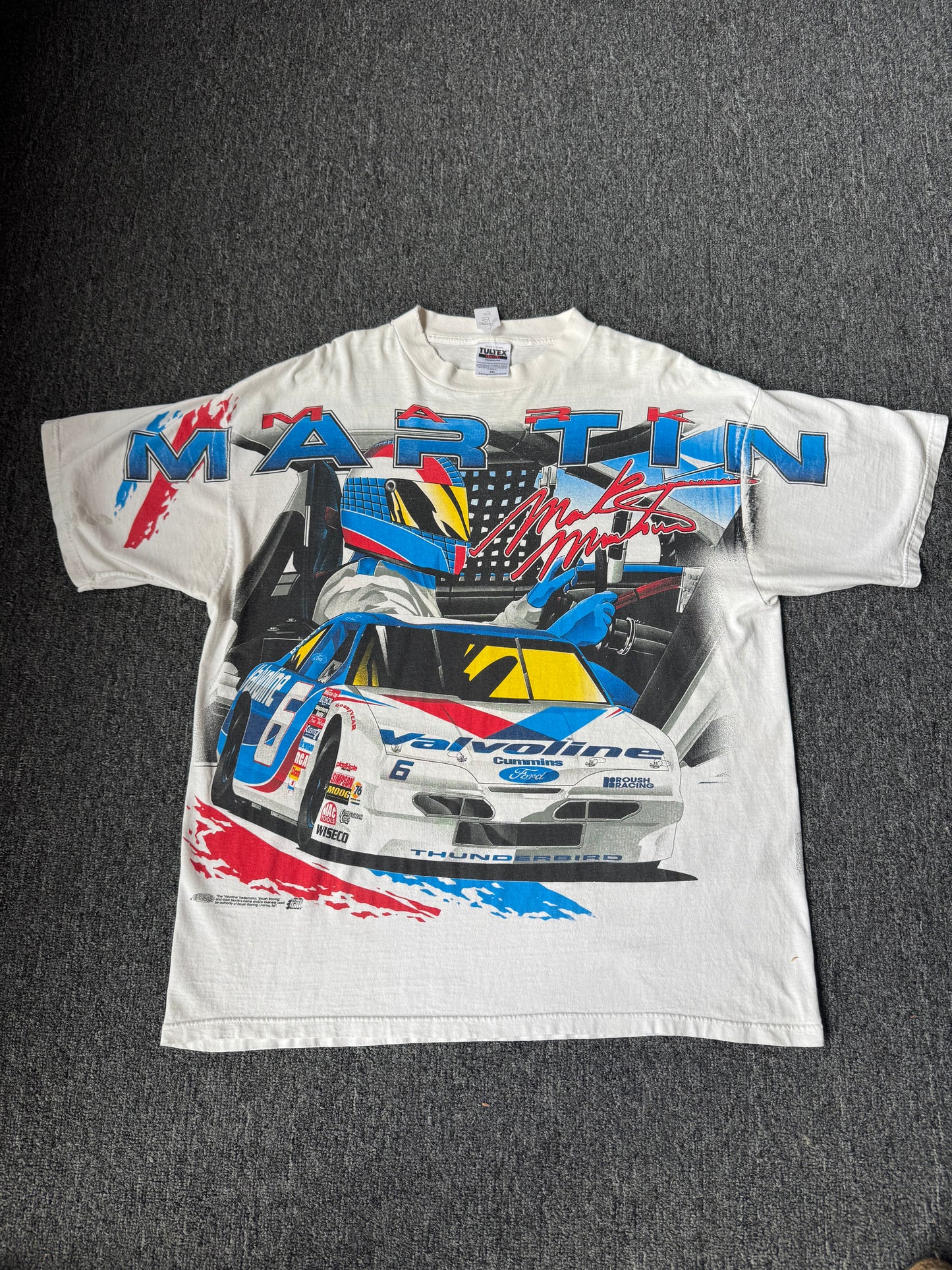 White Martin NASCAR AOP (2XL)
