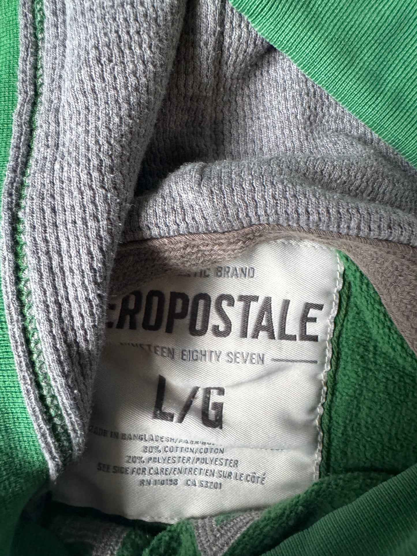 Green Aeropostale 87 Hoodie (L)
