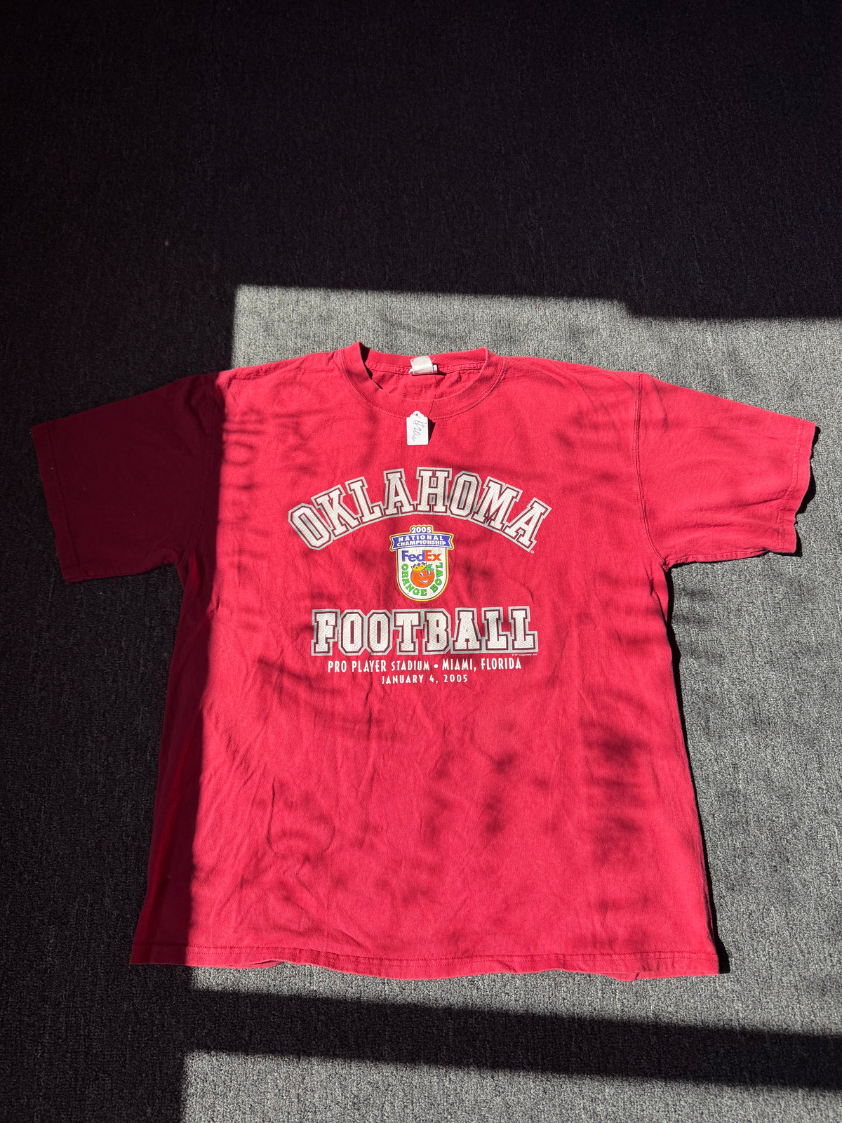 Red Oklahoma Sooners Football Shirt (XL)