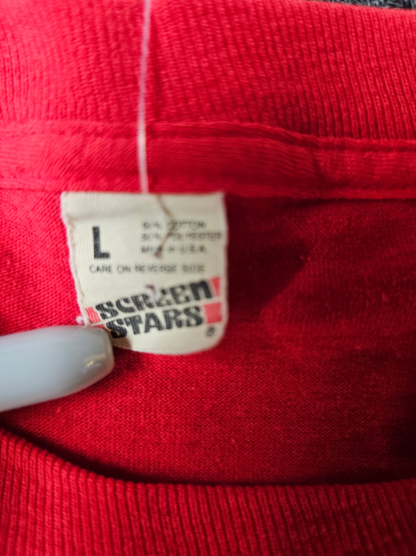 Wisconsin Badgers Humble Tee - 80s Screen Stars Tag - Single Stitch- Size L (fits like M)
