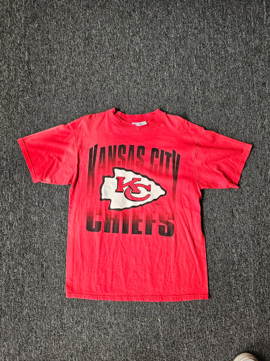 Kansas City Chiefs 1995 Faded Tee - Logo 7 Tee - Size L (fits more like a M)