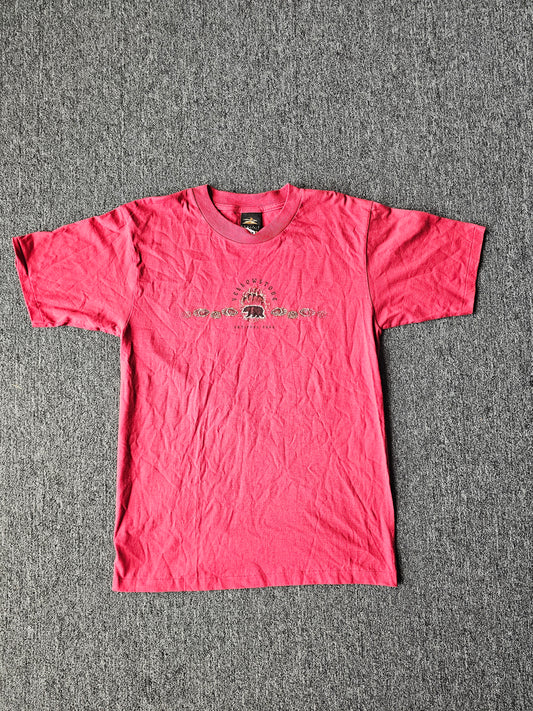 Yellowstone Embroidered Nature Single Stitch 90s tee - Prairie Mountain Tag - Size L