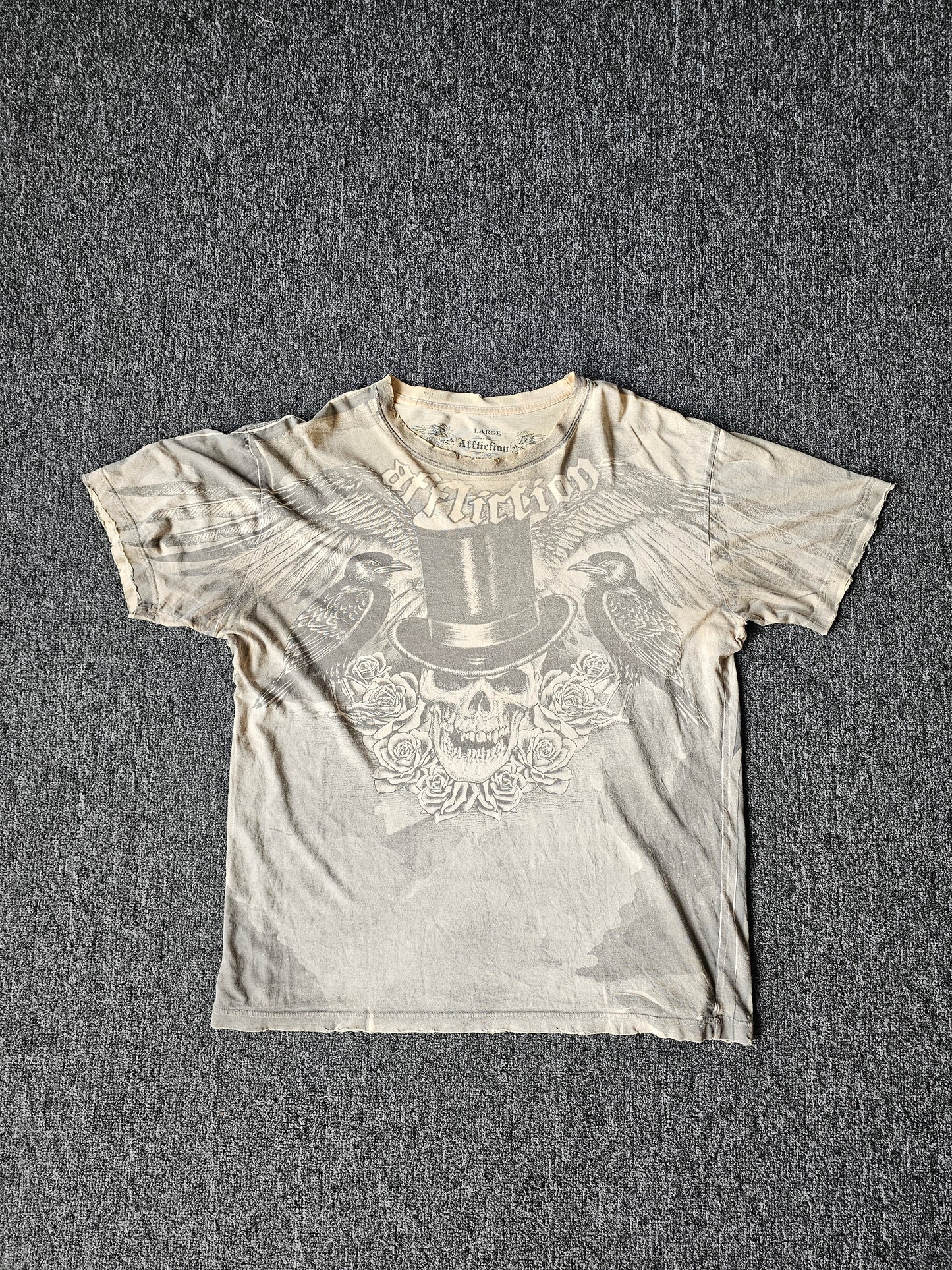 Affliction Y2K/Grunge w/skull - Affliction Tag - Size L