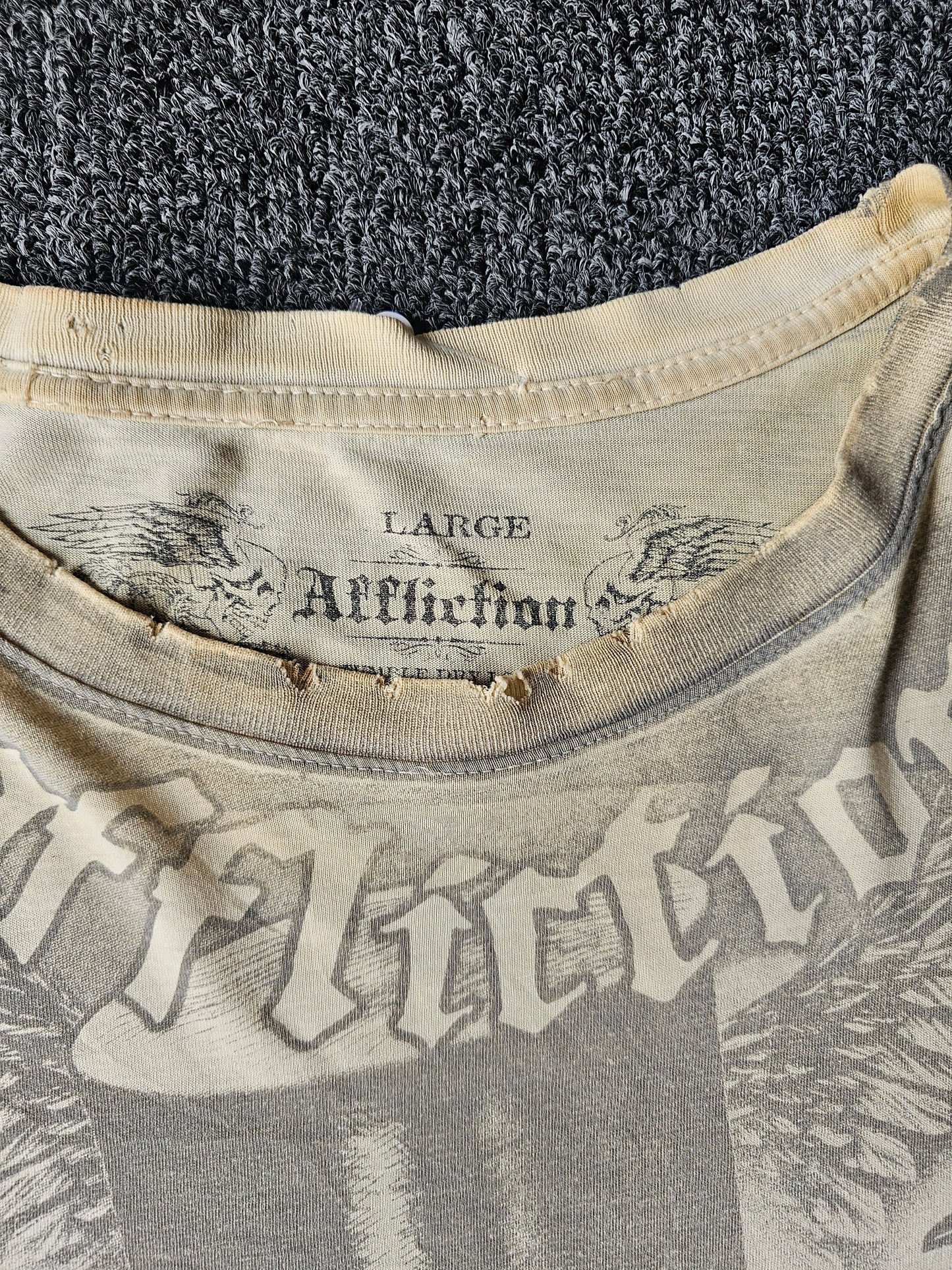 Affliction Y2K/Grunge w/skull - Affliction Tag - Size L