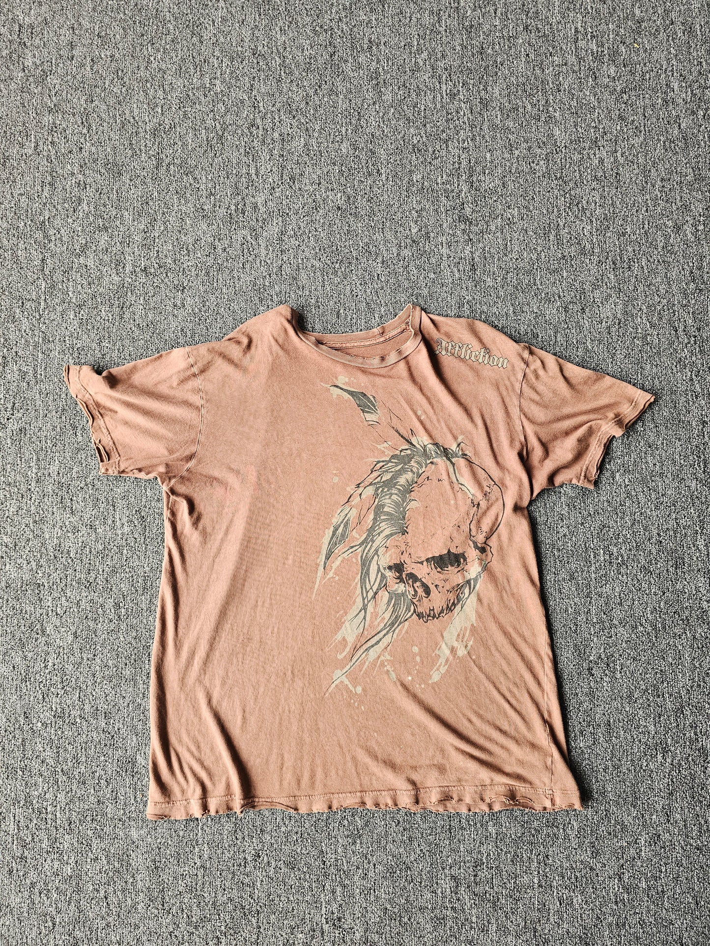 Affliction Y2K/Grunge Skull Tee (L)