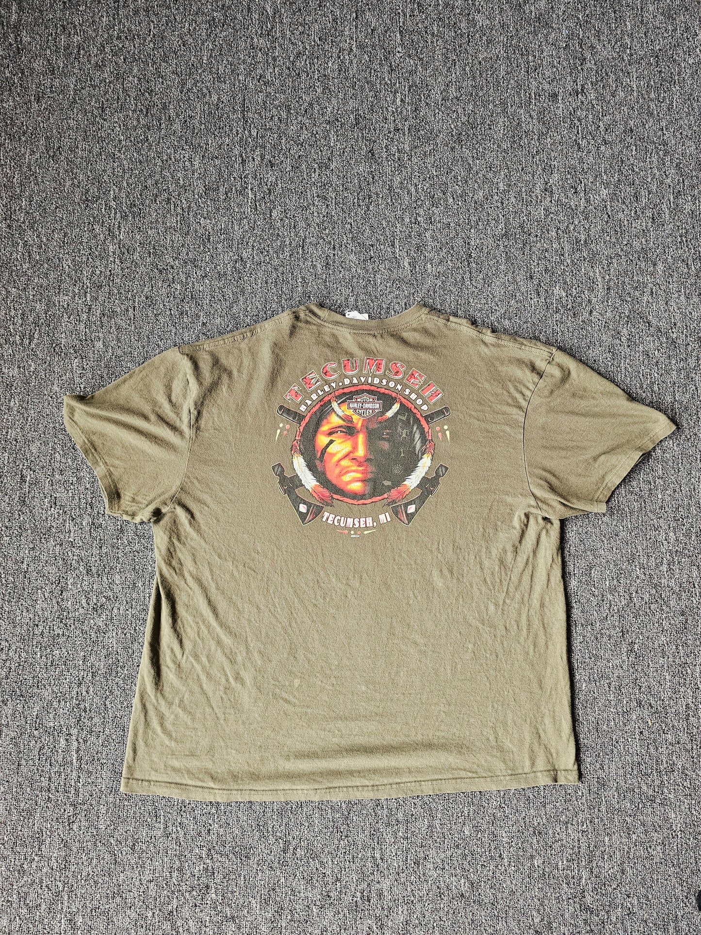 Harley Davidson Native American Michigan Tee (3XL)