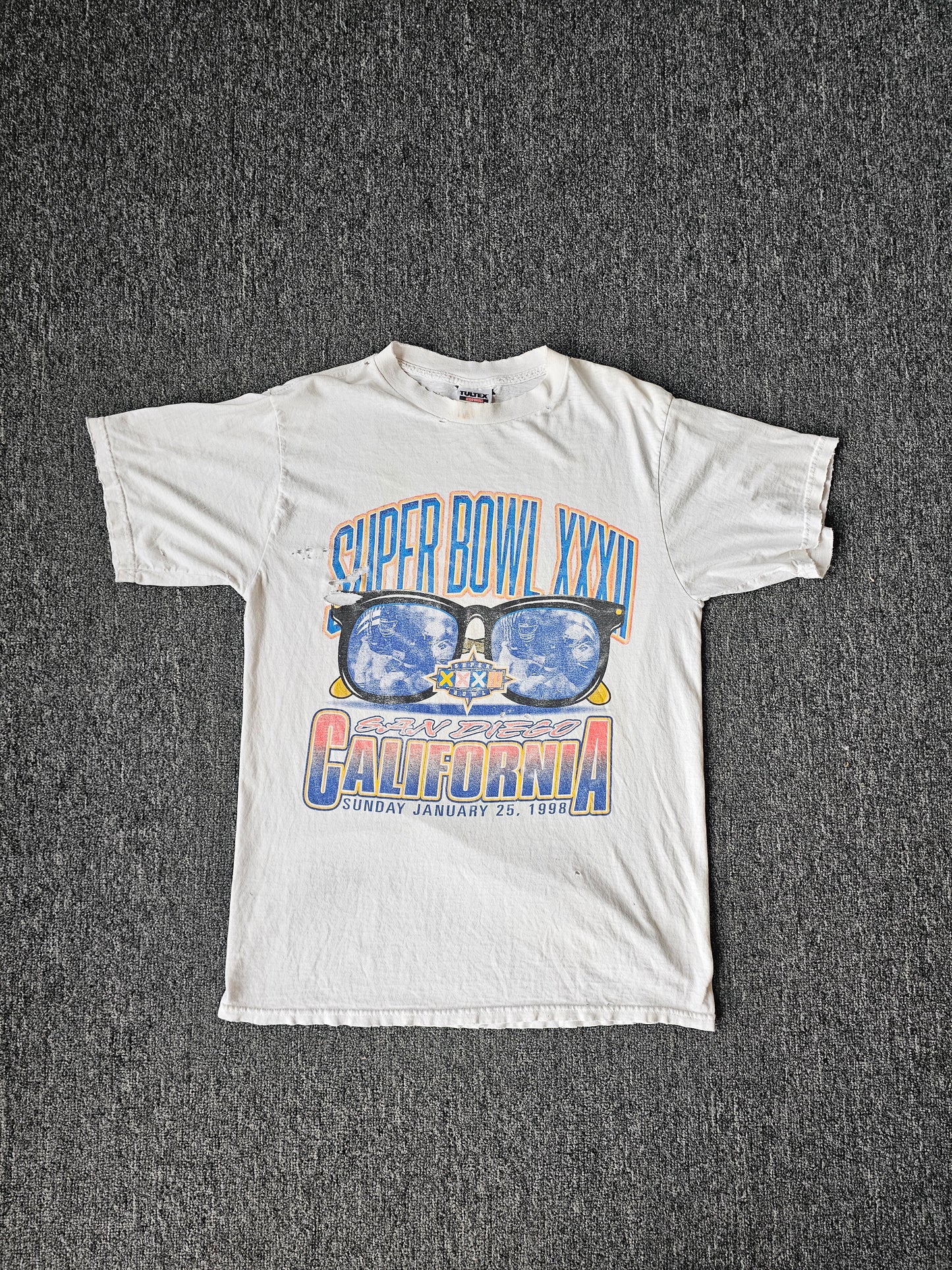 Super Bowl XXXII 1998 Distressed Tee (L)