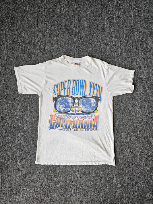 Super Bowl XXXII 1998 Distressed Tee (L)