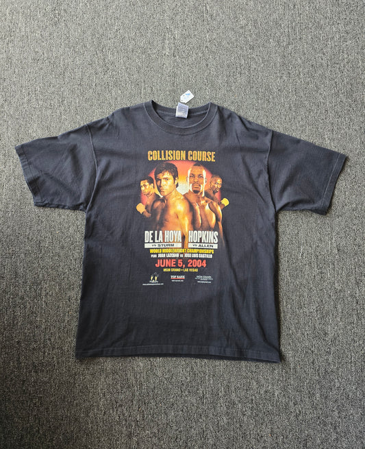 De La Hoya & Hopkins 2004 Promotional Boxing Tee (XL)