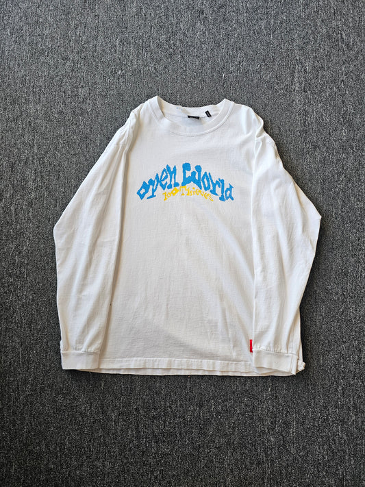 Open World 100 Thieves White Long Sleeve (XL)