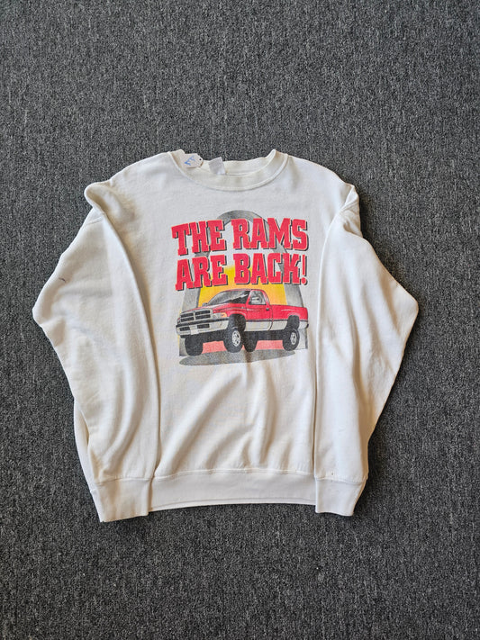 Dodge Ram Truck 90s White Crew (XL fits like L)