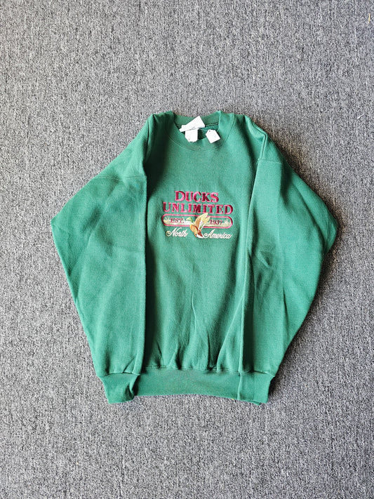 Ducks Unlimited Nature 90s Embroidered Crew (L)