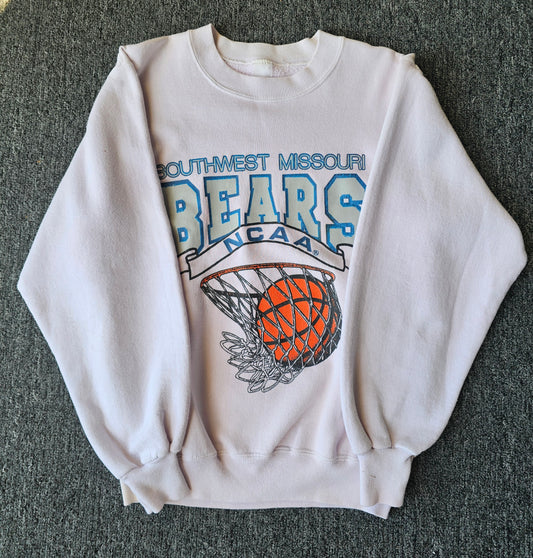SW Missouri St Bears 90s NCAA White Crew (S)